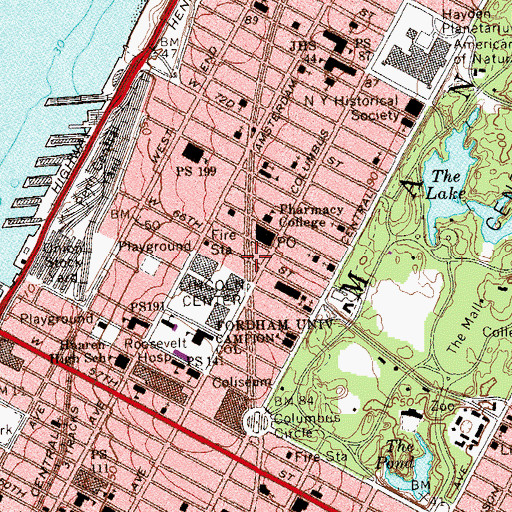Topographic Map of Lincoln Triangle, NY