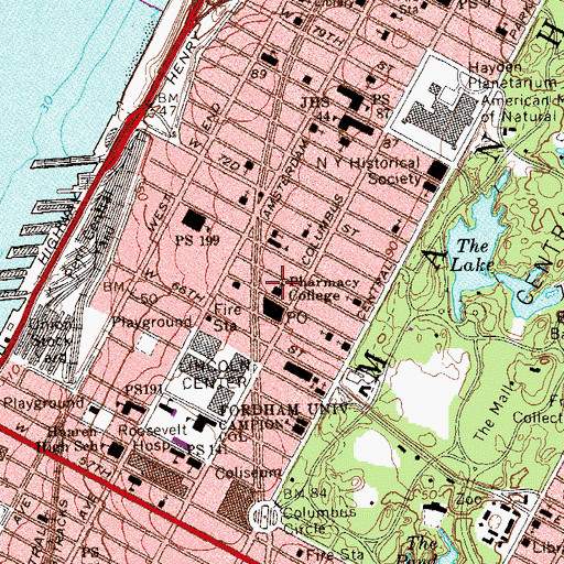 Topographic Map of Christ and Saint Stephen's Church, NY