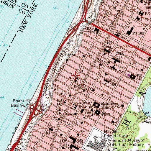Topographic Map of Cathedral Preparatory Seminary, NY