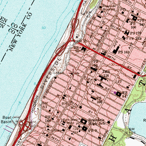 Topographic Map of Greek Orthodox Cathedral Church of the Annunciation, NY