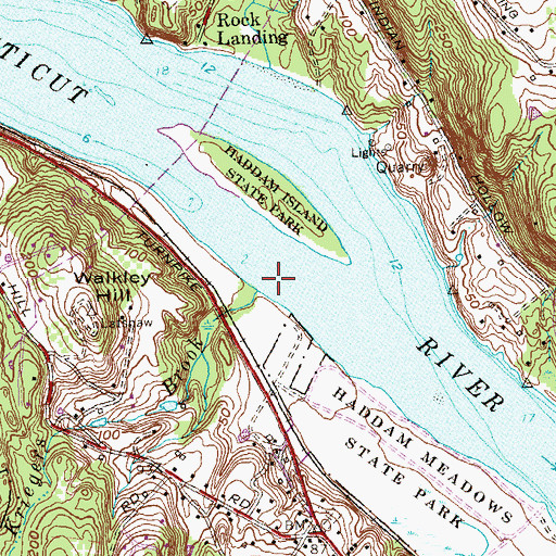 Topographic Map of Kriegers Brook, CT