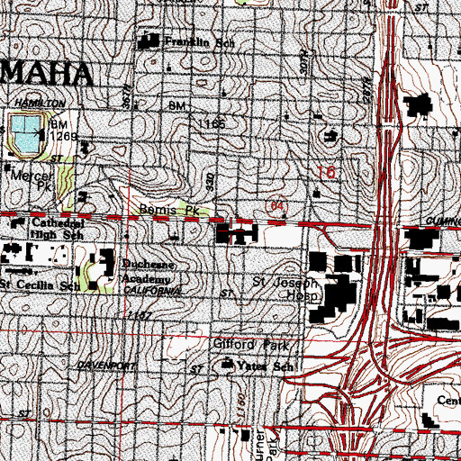Topographic Map of Career Center, NE