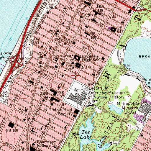 Topographic Map of Endicott Apartments, NY