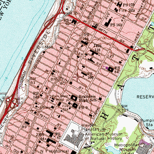 Topographic Map of Glenn Gardens, NY