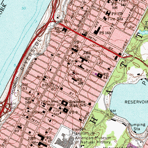 Topographic Map of Ballet Hispanica, NY