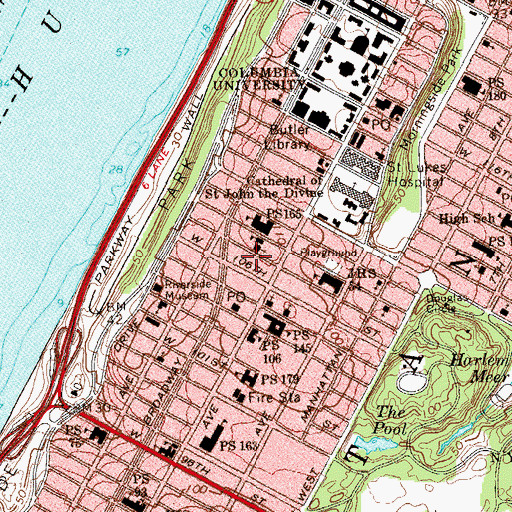 Topographic Map of Ivy Court, NY