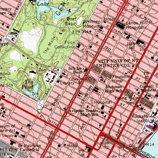 Topographic Map of American Federation of the Arts, NY
