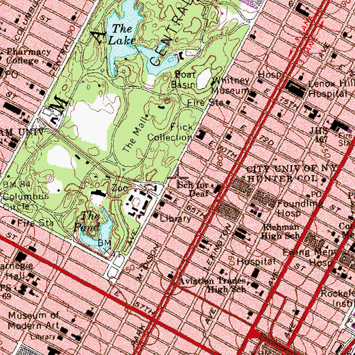Topographic Map of Federation of Yugoslavia Mission To the United Nations, NY
