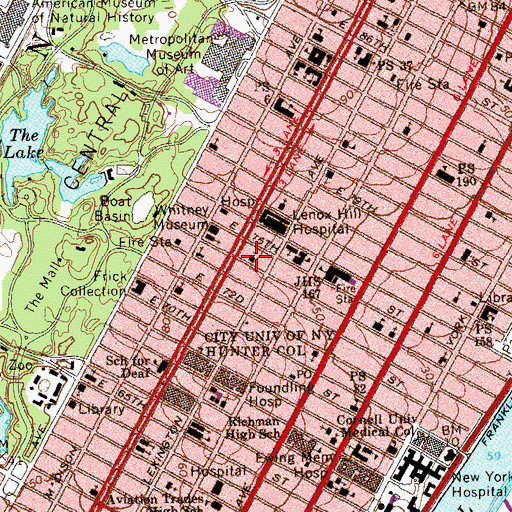 Topographic Map of Church of the Resurrection, NY