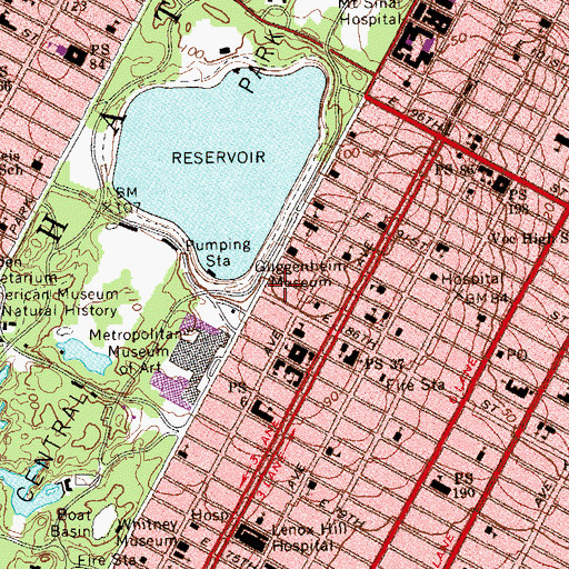 Topographic Map of Liederkranz Club, NY