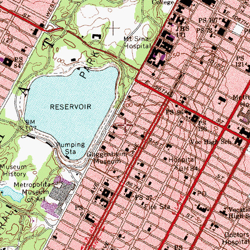 Topographic Map of Consulate of the Russian Federation, NY