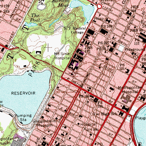 Topographic Map of Saint Nicholas Russian Orthodox Church, NY