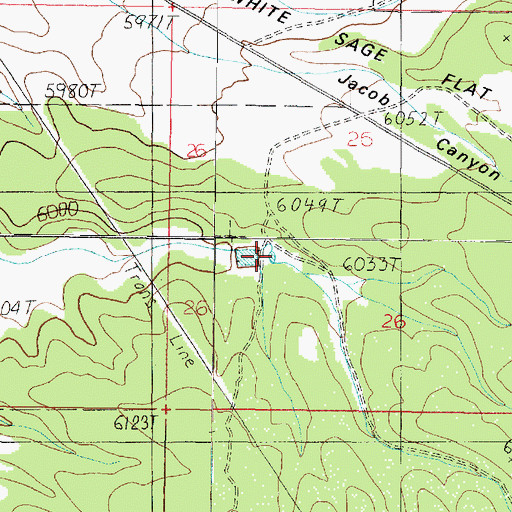 Topographic Map of Judd Tank, AZ