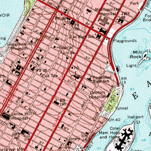 Topographic Map of Church of the Holy Trinity, NY