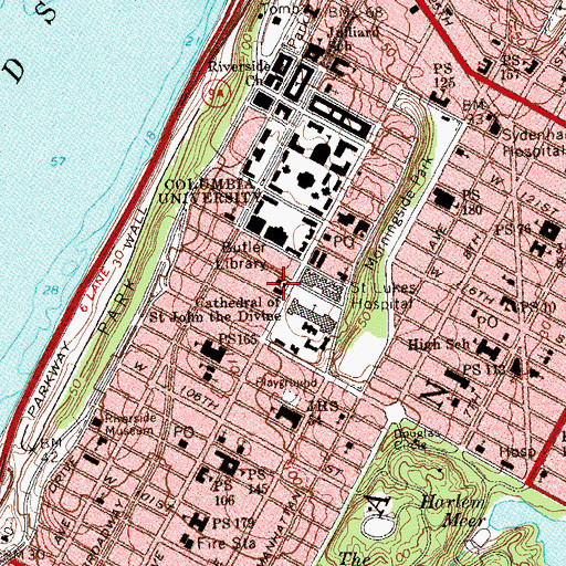 Topographic Map of Amsterdam House, NY