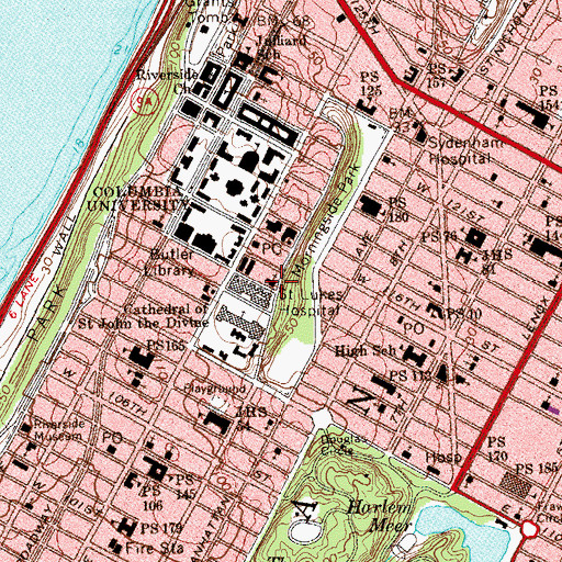 Topographic Map of Eglise De Notre Dame, NY