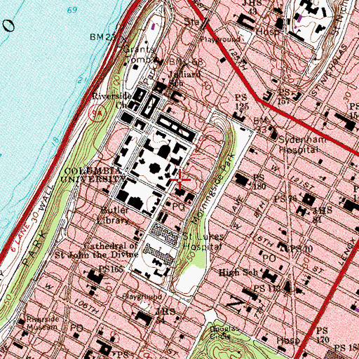 Topographic Map of Casa Italiana, NY