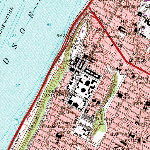 Topographic Map of Helen Goodhart Altschul Hall, NY