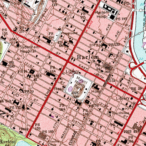 Topographic Map of Commandment Keepers Ethiopian Hebrew Congregation, NY