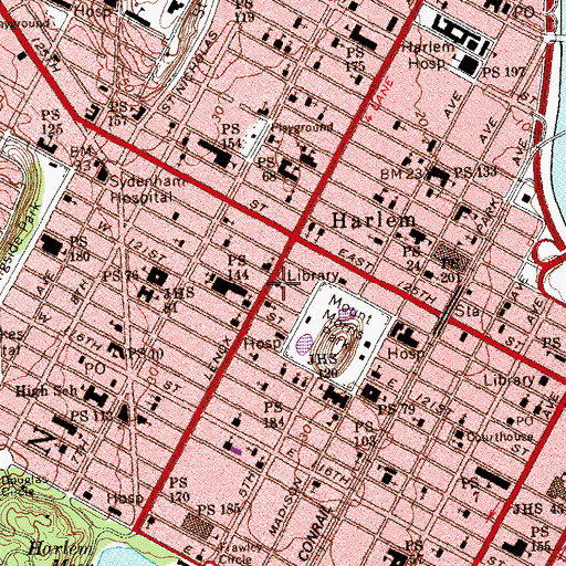 Topographic Map of Bethelite Community Baptist Church, NY