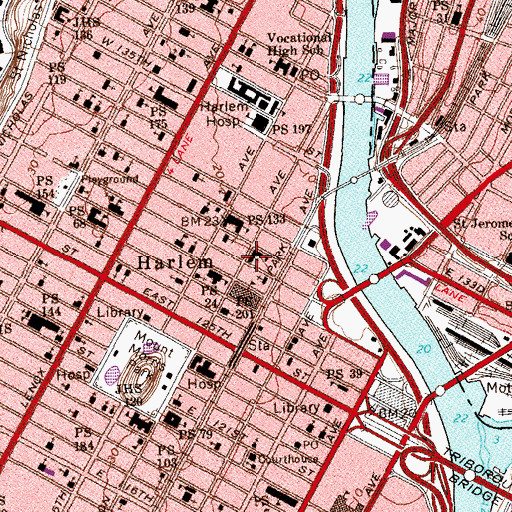 Topographic Map of All Saints Roman Catholic Church, NY