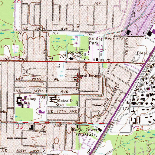 Topographic Map of Passage Family Church, FL