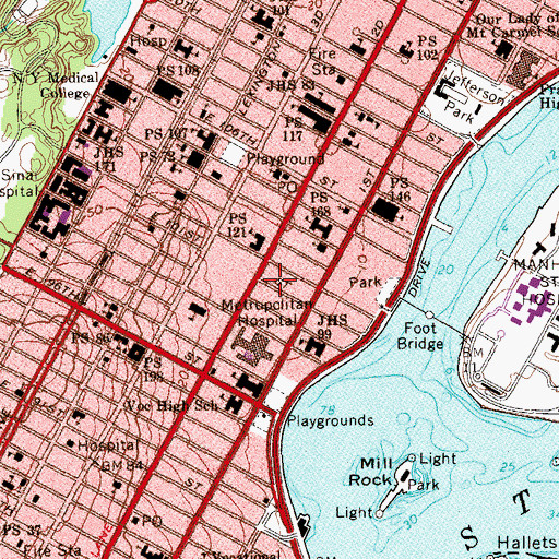 Topographic Map of Church of the Resurrection, NY