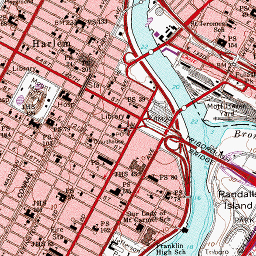 Topographic Map of Iglesia Adventista Del Septimo Dia, NY