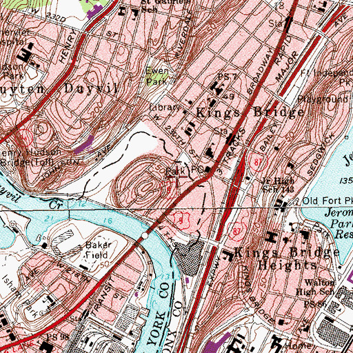 Topographic Map of Saint Stephen's Methodist Episcopal Church, NY
