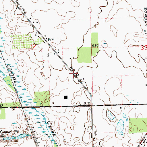 Topographic Map of Capital Area Career Center, MI