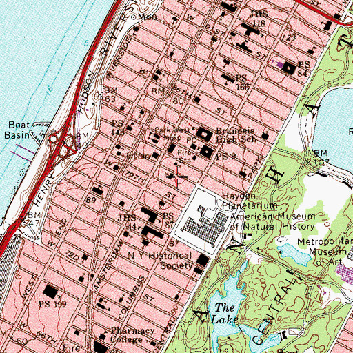 Topographic Map of Mount Pleasant Christian Academy, NY