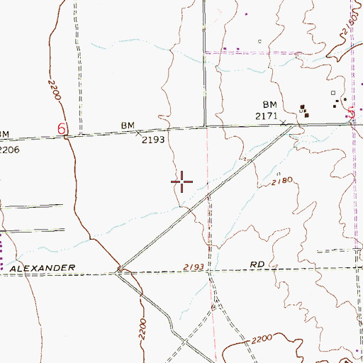Topographic Map of Lucile Bruner Elementary School, NV