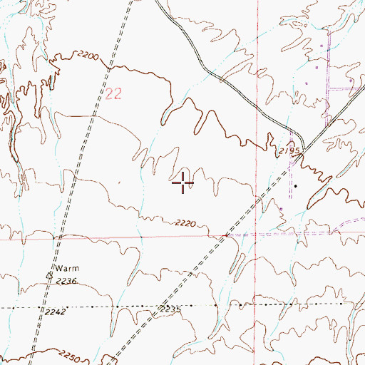 Topographic Map of Roberta C Cartwright Elementary School, NV