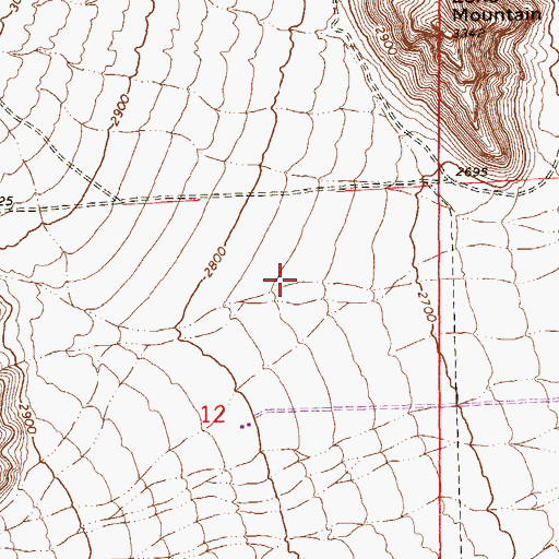 Topographic Map of Eileen Conners Elementary School, NV