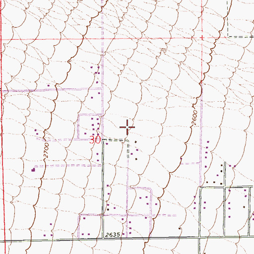 Topographic Map of Marshall C Darnell Elementary School, NV