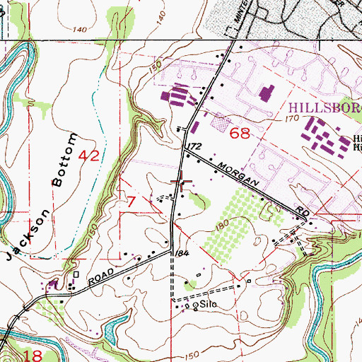 Topographic Map of Tualatin Valley, OR