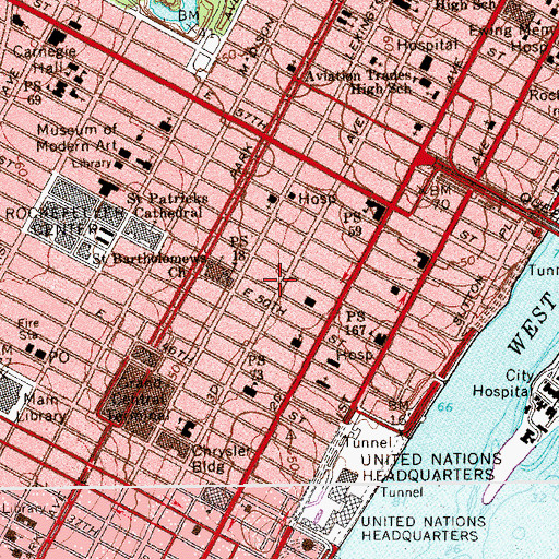 Topographic Map of Fire Department New York Engine 8 Ladder 2 Battalion 8, NY
