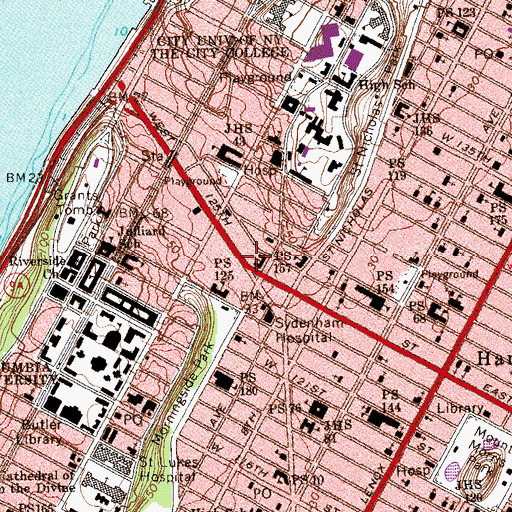 Topographic Map of New York Ladder Company 40, NY