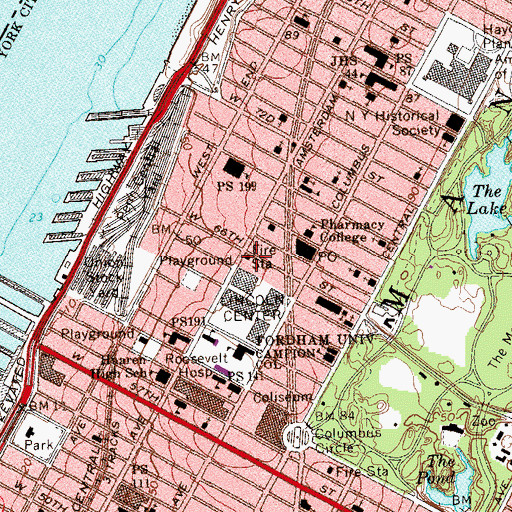 Topographic Map of New York Ladder Company 35, NY