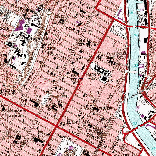 Topographic Map of Fire Department New York Engine 59 Ladder 30, NY