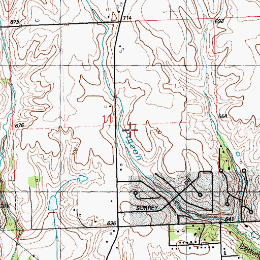 Topographic Map of Friendship Park, IA