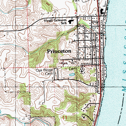 Topographic Map of Water Tower Park, IA