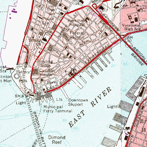 Topographic Map of New York Ladder Company 15, NY