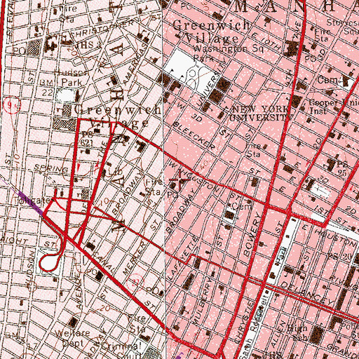 Topographic Map of New York Ambulance Company 4, NY