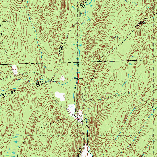 Topographic Map of Lead Mine Brook, CT