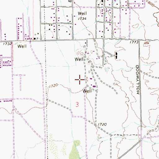 Topographic Map of Daniel Goldfarb Elementary School, NV
