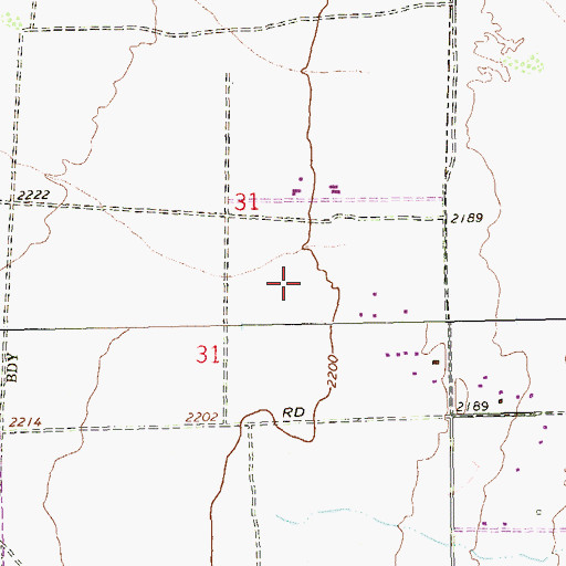 Topographic Map of Addeliar Guy Elementary School, NV