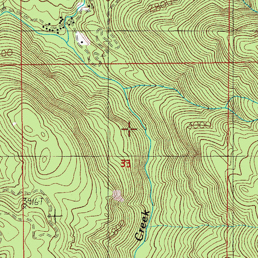 Topographic Map of Opal Creek Trail, OR