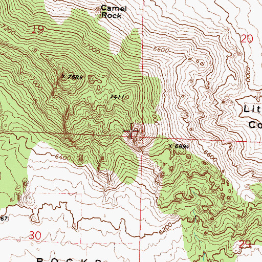 Topographic Map of Steinfells Dome, ID