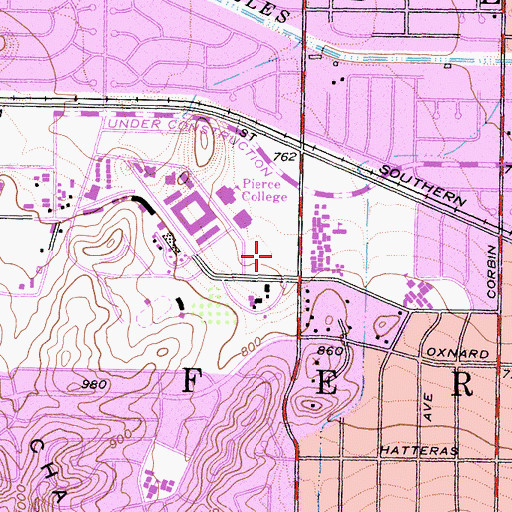 Topographic Map of Kelly Field, CA